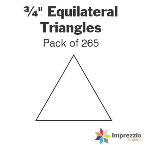 ¾" Equilateral Triangle Papers - Pack of 265