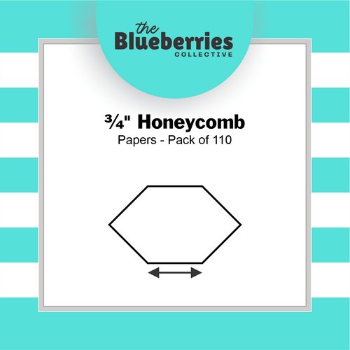 ¾" Honeycomb Papers - Pack of 130
