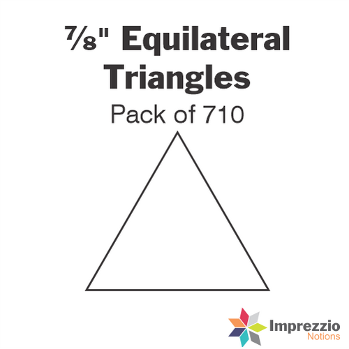 ⅞" Equilateral Triangle Papers - Pack of 710