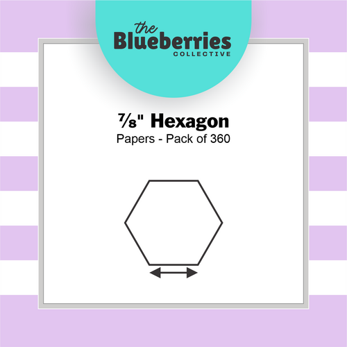 ⅞" Hexagon Papers - Pack of 360
