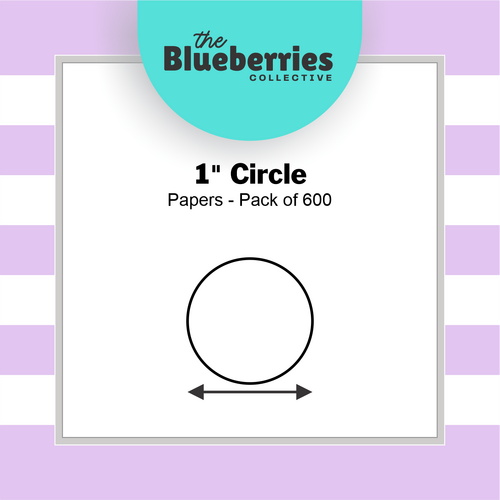 1" Circle Papers - Pack of 600