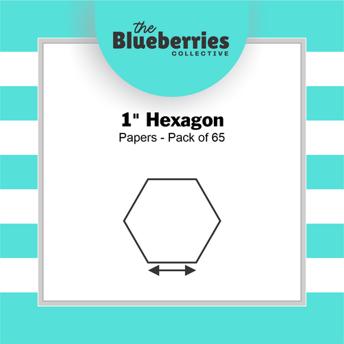 1" Hexagon Papers - Pack of 65
