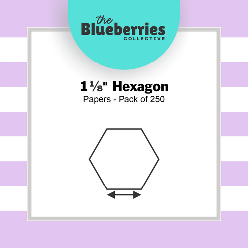 1⅛" Hexagon Papers - Pack of 250