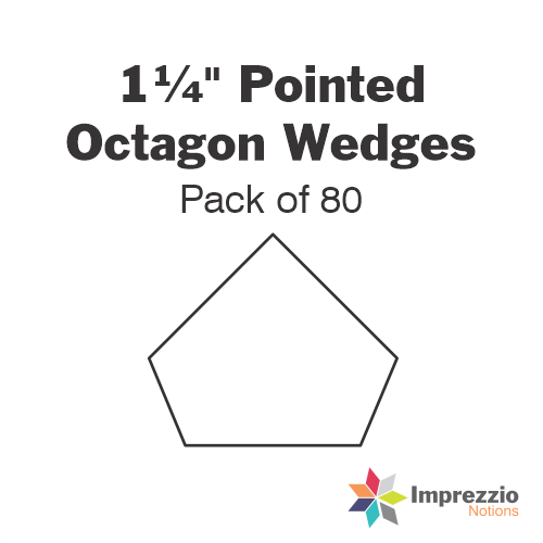 1¼" Pointed Octagon Wedge Papers - Pack of 80
