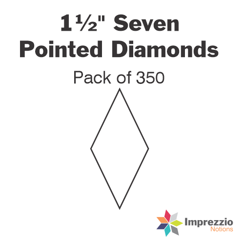 1½" Seven Pointed Diamond Papers - Pack of 350