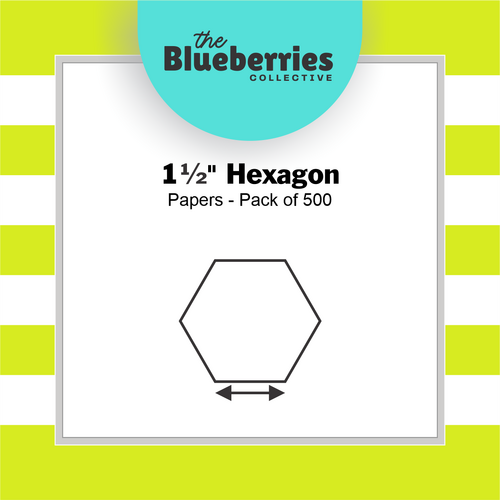1½" Hexagon Papers - Pack of 500