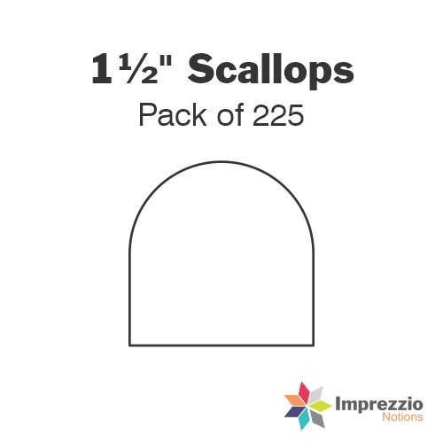 1½" Scallop Papers - Pack of 225