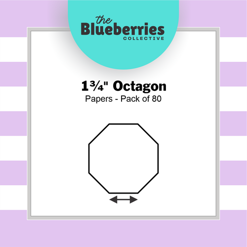 1¾" Octagon Papers - Pack of 80