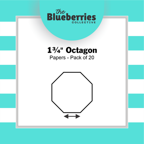 1¾" Octagon Papers - Pack of 20