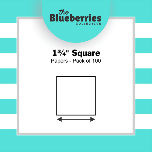 1¾" Square Papers - Pack of 100