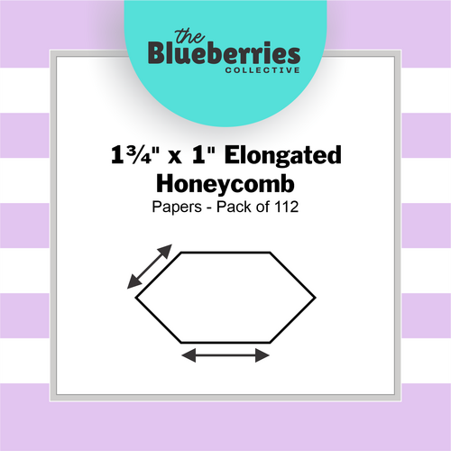 1¾" x 1" Elongated Honeycomb Papers - Pack of 112