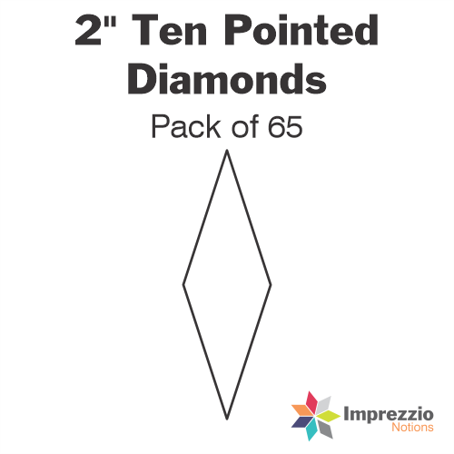 2" Ten Pointed Diamond Papers - Pack of 65