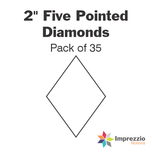 2" Five Pointed Diamond Papers - Pack of 35