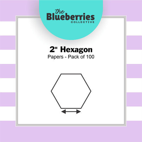 2" Hexagon Papers - Pack of 100