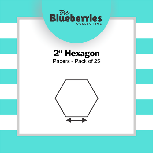 2" Hexagon Papers - Pack of 25