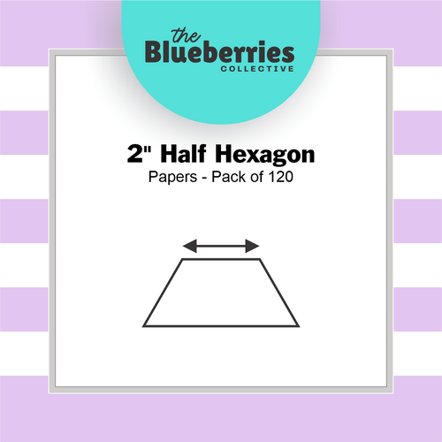 2" Half Hexagon Papers - Pack of 120
