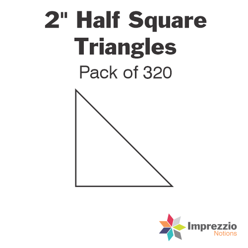 2" Half Square Triangle Papers - Pack of 320