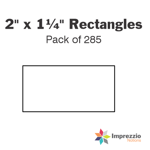 2" x 1¼" Rectangle Papers - Pack of 285