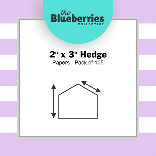 2" x 3" Hedge Papers - Pack of 90
