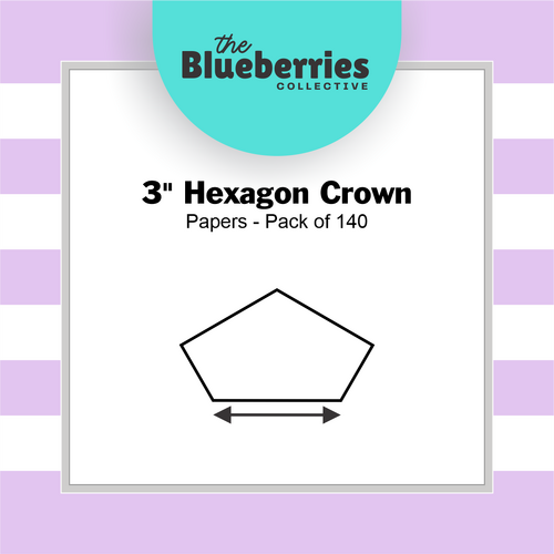 3" Hexagon Crown Papers - Pack of 105