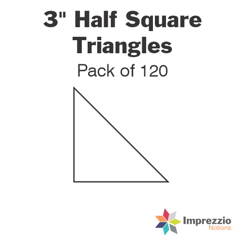 3" Half Square Triangle Papers - Pack of 120