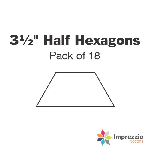 3½" Half Hexagon Papers - Pack of 16