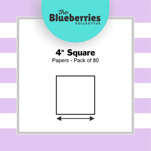 4" Square Papers - Pack of 80