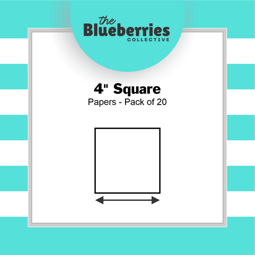 4" Square Papers - Pack of 20