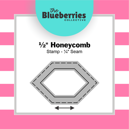 ½" Honeycomb Stamp - ¼" Seam 