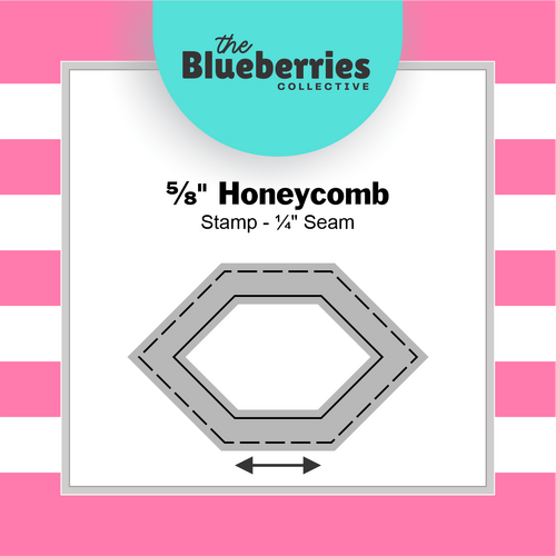 ⅝" Honeycomb Stamp - ¼" Seam 