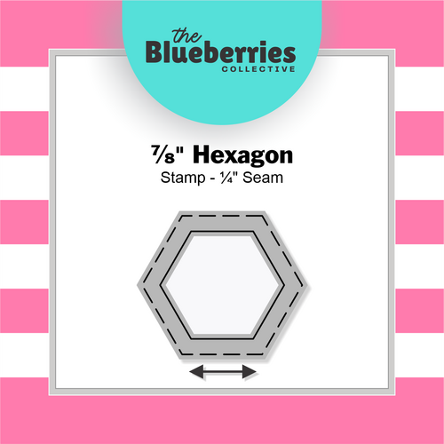 ⅞" Hexagon Stamp - ¼" Seam