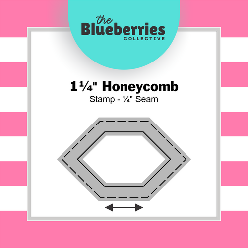 1¼" Honeycomb Stamp - ¼" Seam 
