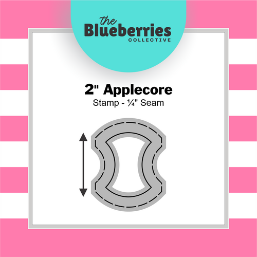 2" Applecore Stamp - ¼" Seam 