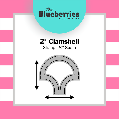 2" Clamshell Stamp - ¼" Seam 