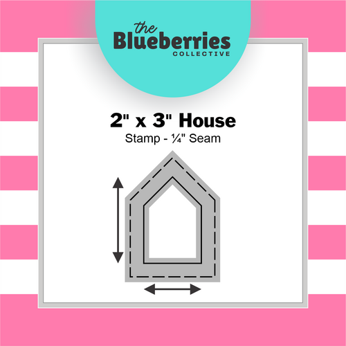 2" x 3" House Stamp - ¼" Seam 