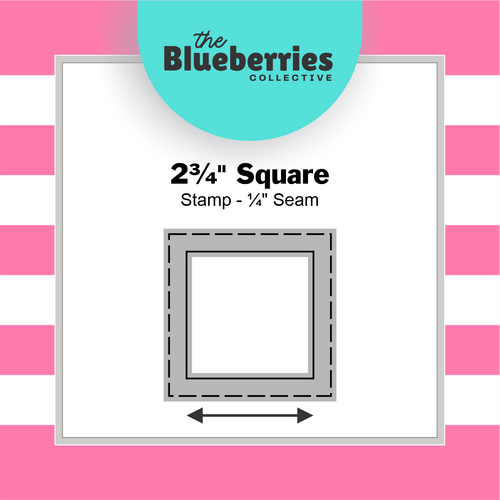 2¾" Square Stamp - ¼" Seam 