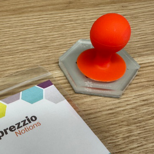 Suction Stamp Handle - Orange