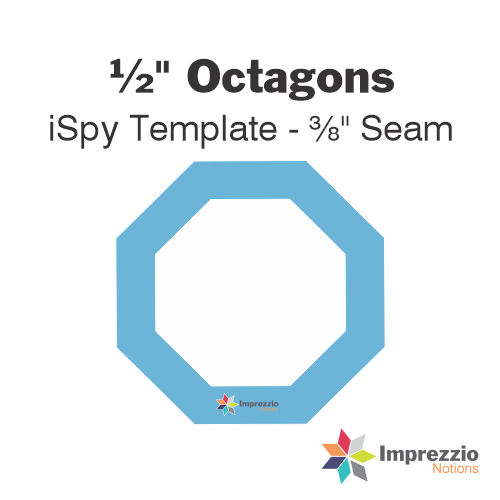 ½" Octagon iSpy Template - ⅜" Seam