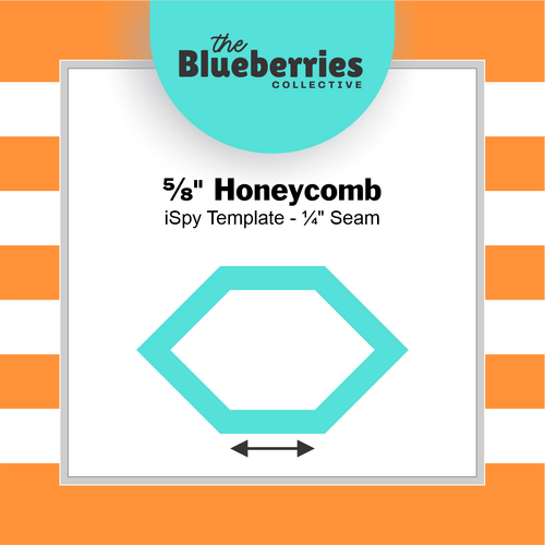 ⅝" Honeycomb iSpy Template - ¼" Seam 