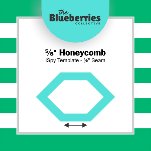 ⅝" Honeycomb iSpy Template - ⅜" Seam 