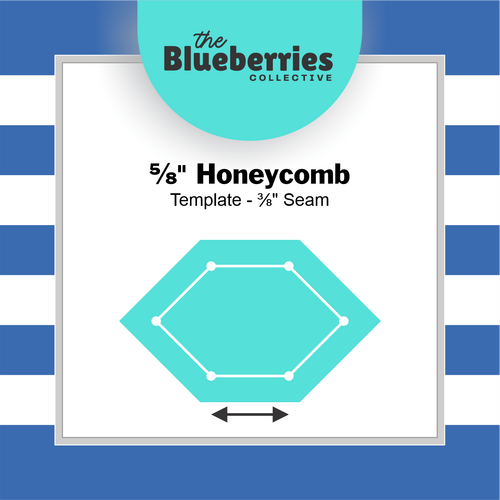 ⅝" Honeycomb Template - ⅜" Seam 