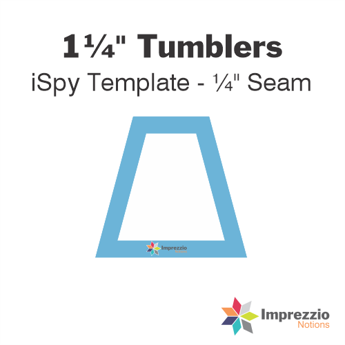 1¼" Tumbler iSpy Template - ¼" Seam