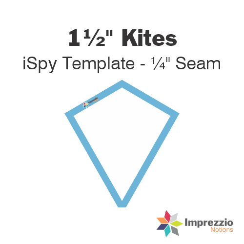 1½" Kite iSpy Template - ¼" Seam
