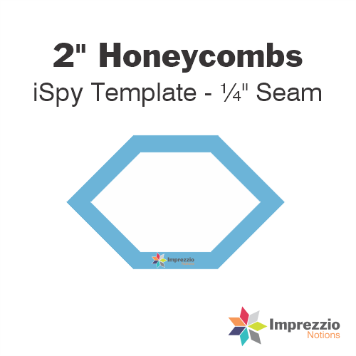 2" Honeycomb iSpy Template - ¼" Seam