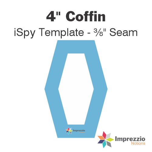 4" Coffin iSpy Template - ⅜" Seam