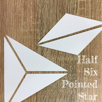 Half Six Pointed Stars